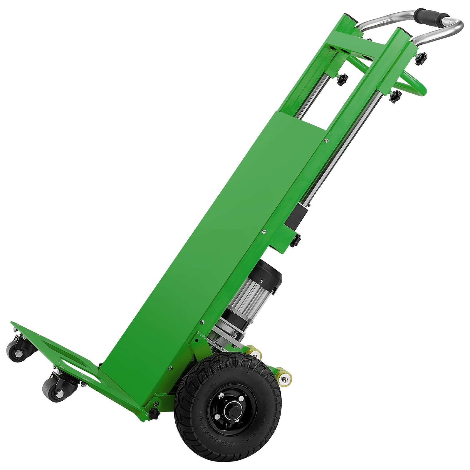 VEVOR Electric Stair Climbing Dolly, 880lbs Electric Stair Climbing Hand Trucks with 157.5in Rope & Extendable Handle, Heavy Duty Stair Climber for Warehouse Logistics, Moving Furniture(Green)