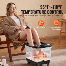 VEVOR Foot Spa Bath Massager with Heat Pedicure Foot Bath Tub for Stress Relief