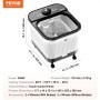 VEVOR Foot Spa Bath Massager with Heat Pedicure Foot Bath Tub for Stress Relief