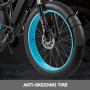 Electric Scooter ElectricBike 26" 7 Speed Fat Tire Black Blue Scooters for Adults