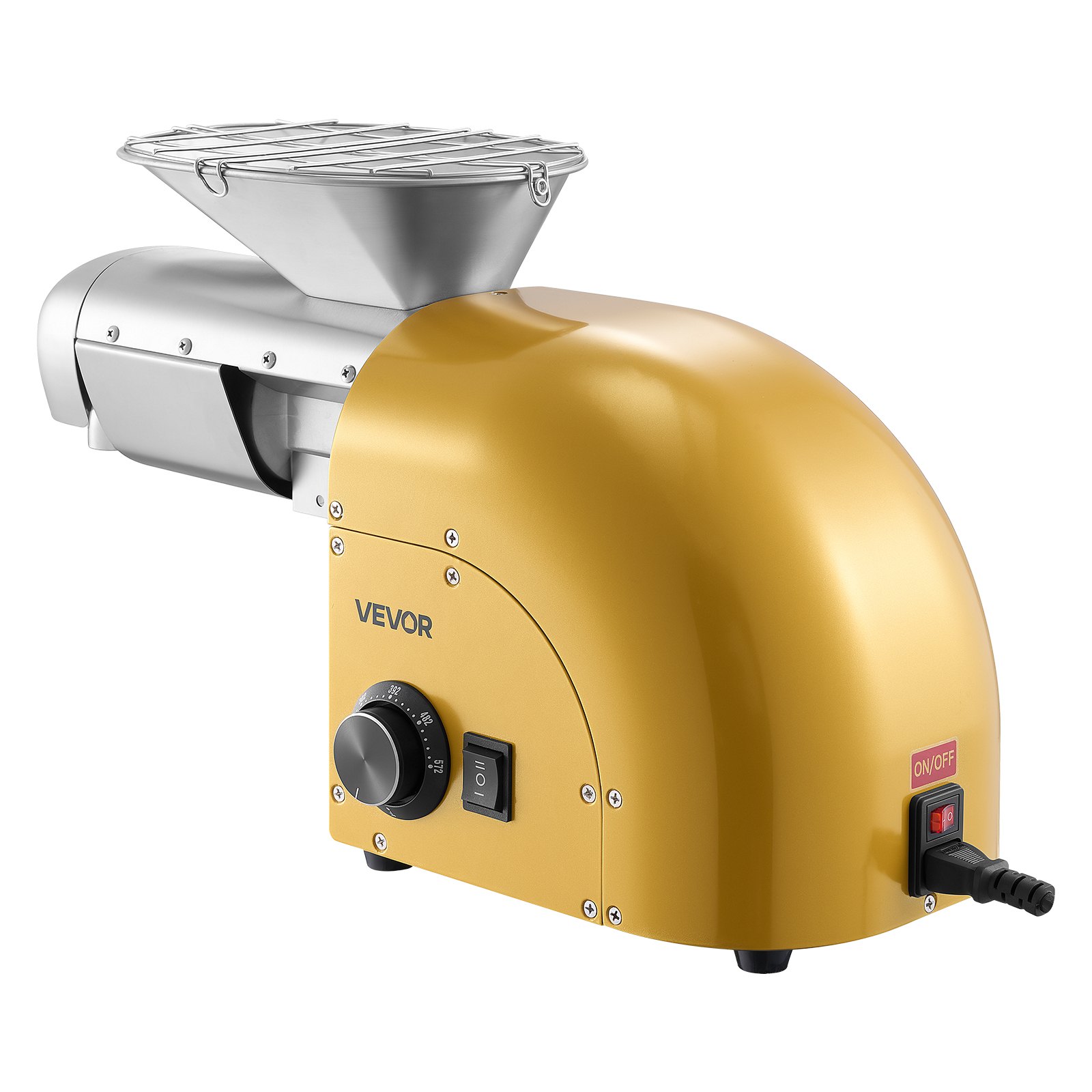 VEVOR Oil Press Machine, 5KG/H Capacity, 1250W Oil Extractor Machine, Automatic Electric Oil Maker for Home Commercial Use, 50℃-300℃ Hot & Cold Pressing for Peanuts Sesames Soybeans Almonds