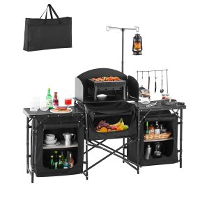 Ensemble Table Et 4 Chaises Pliante – Camping, Pique-nique, Barbecue, Métal Robuste, Charge 100kg/chaise