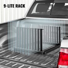 VEVOR 9-Lite Windshield Rack Truck Bed Rack Auto Glass Cargo Rack w/ PVC Pad