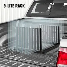 VEVOR Windshield Rack 9-Lite, Windshield Truck Rack Steel, Windshield Glass Rack 24-Inch Height, Windshield Rack for Truck with PVC Pad & Foam Padding, Glass Rack for Truck, for Glass Transportation