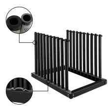 VEVOR Windshield Rack 9-Lite, Windshield Truck Rack Steel, Windshield Glass Rack 24-Inch Height, Windshield Rack for Truck with PVC Pad & Foam Padding, Glass Rack for Truck, for Glass Transportation