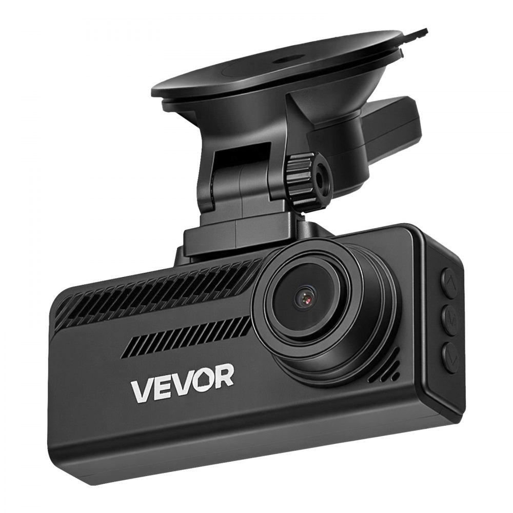 VEVOR Dash Cam Front and Rear, 4K+1080P, 32 GB Card Included, Dual Channel Dash Camera for Cars with Built-in GPS, G-Sensor, Front 129° & Rear 125°, 80.8 mm Large Screen, Loop Recording, Parking Mode
