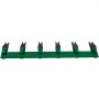 VEVOR Bucket Tooth Bar, 49'' Bolt on Tooth Bar, with 6 Weld-on Shanks and 7'' Long Replaceable Tooth, Heavy Duty Cast Iron Design, Clamp-On for Tractor Loader Bucket - No Drilling Required
