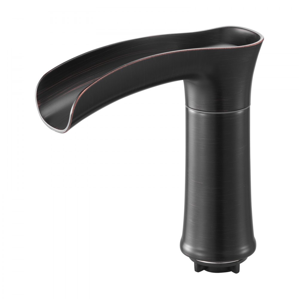 VEVOR Roman Tub Faucet, 3 Hole Waterfall Bathtub Faucet, Zinc Alloy Bath Tubs Faucets Set with 2 Handles, Deck Mount Bath Tub Faucets Set for Pet Washing, Adult Bathing, Oil-Rubbed Bronze, Drip-Free