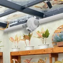 4" to 3.5" Radon Mitigation Fan System Kit Quiet 260 CFM Inline Duct Waterproof