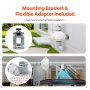 VEVOR 4 to 3.5 inch Radon Fan Installation Kit, Quiet 260CFM Radon Mitigation Fan System Kit with 2 Couplers, Pressure Indicator, Waterproof Inline Duct Fan Exhaust Fan for Indoor Outdoor Ventilation