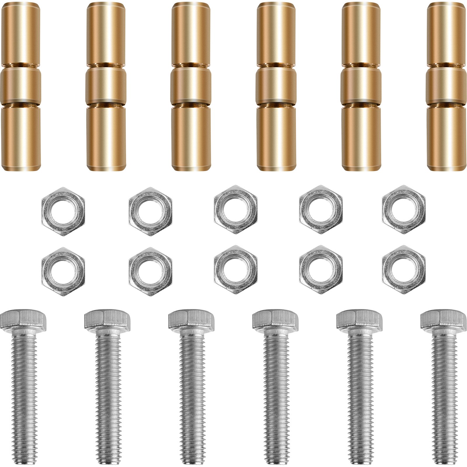 VEVOR Bucket Tooth Bar, 64\'\' Bolt on Tooth Bar, with 8 Weld-on Shanks and 7\'\' Long Replaceable Tooth, Heavy Duty Cast Iron Design, Clamp-On for Tractor Loader Bucket - No Drilling Required