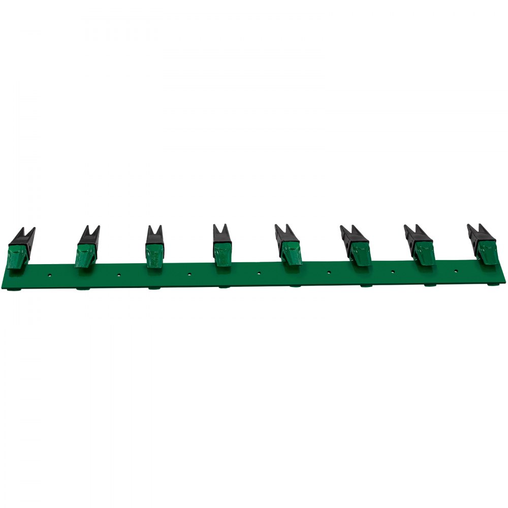 Barra de dientes de cucharón VEVOR, barra de dientes de piraña de 73", barra de dientes de tractor de 8 dientes, dientes de cucharón atornillados, dientes de cucharón de cargadora compacta, dientes reemplazables, no requiere perforación, material de hierro fundido de alta resistencia