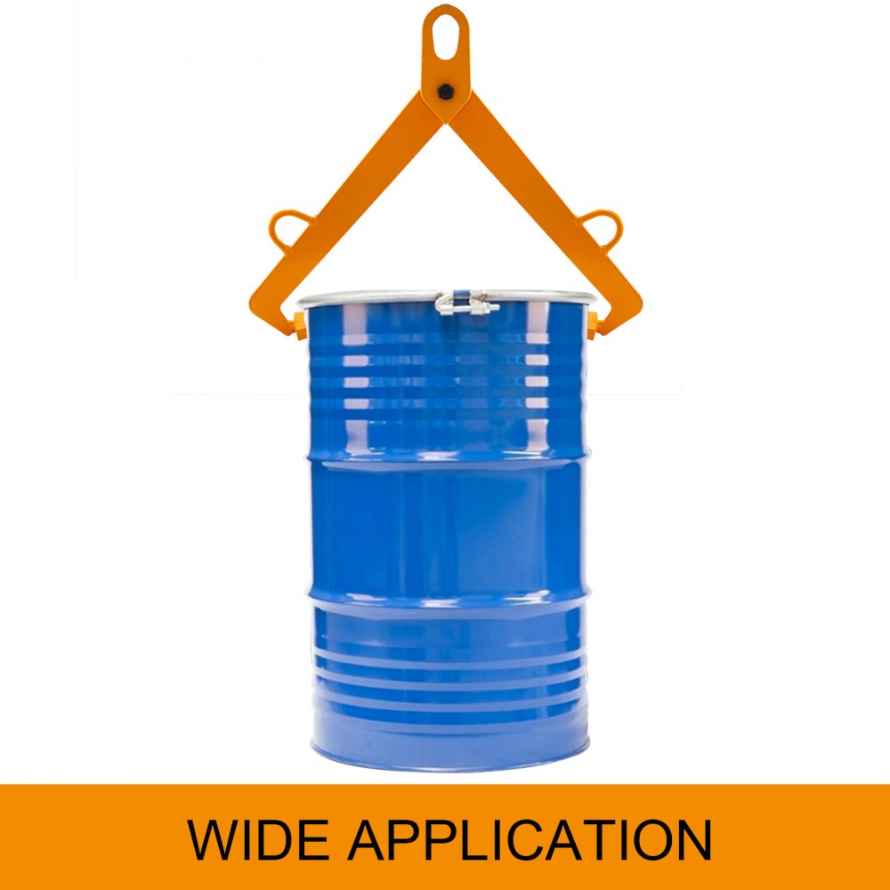 1000lbs Steel Drum Lifter  20.5" x 4" Yellow Heavy Duty Convenient Lifter PRO