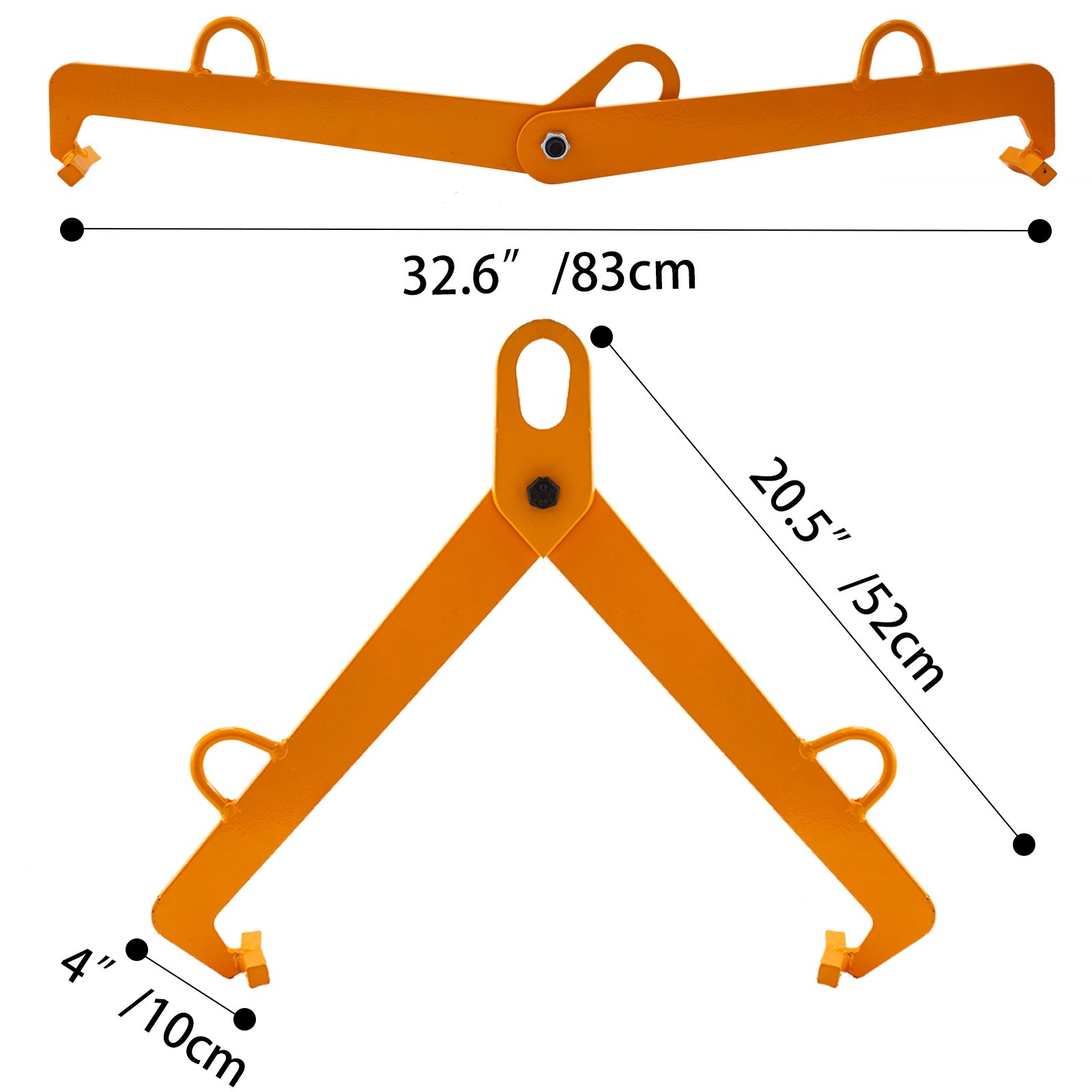 1000lbs Steel Drum Lifter  20.5" x 4" Yellow Heavy Duty Convenient Lifter PRO