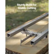 VEVOR 12 ft Rail Mill Guide System 4 Crossbar Adjustable Aluminum Saw Mill Rail