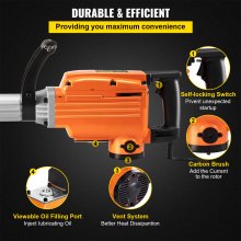 VEVOR Electric Demolition Hammer 2200W Electric Jack Hammer Breaker Powerful Demolition Hammer Drill with 360° Rotary Ergonomic Handle for Concrete