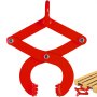 VEVOR 2T Pallet Puller Steel Single Scissor Red Pallet Puller Clamp 2000kgs Capacity Pallet Grabber 16cm Jaw Opening x 0.5 Inch Jaw Height arbitrarily Changed to Adjust The use