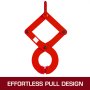 VEVOR 2T Pallet Puller Steel Single Scissor Red Pallet Puller Clamp 4409 LBS Capacity Pallet Grabber 6.3 Inch Jaw Opening x 0.5 Inch Jaw Height arbitrarily Changed to Adjust The use