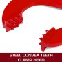 VEVOR 2T Pallet Puller Steel Single Scissor Red Pallet Puller Clamp 4409 LBS Capacity Pallet Grabber 6.3 Inch Jaw Opening x 0.5 Inch Jaw Height arbitrarily Changed to Adjust The use