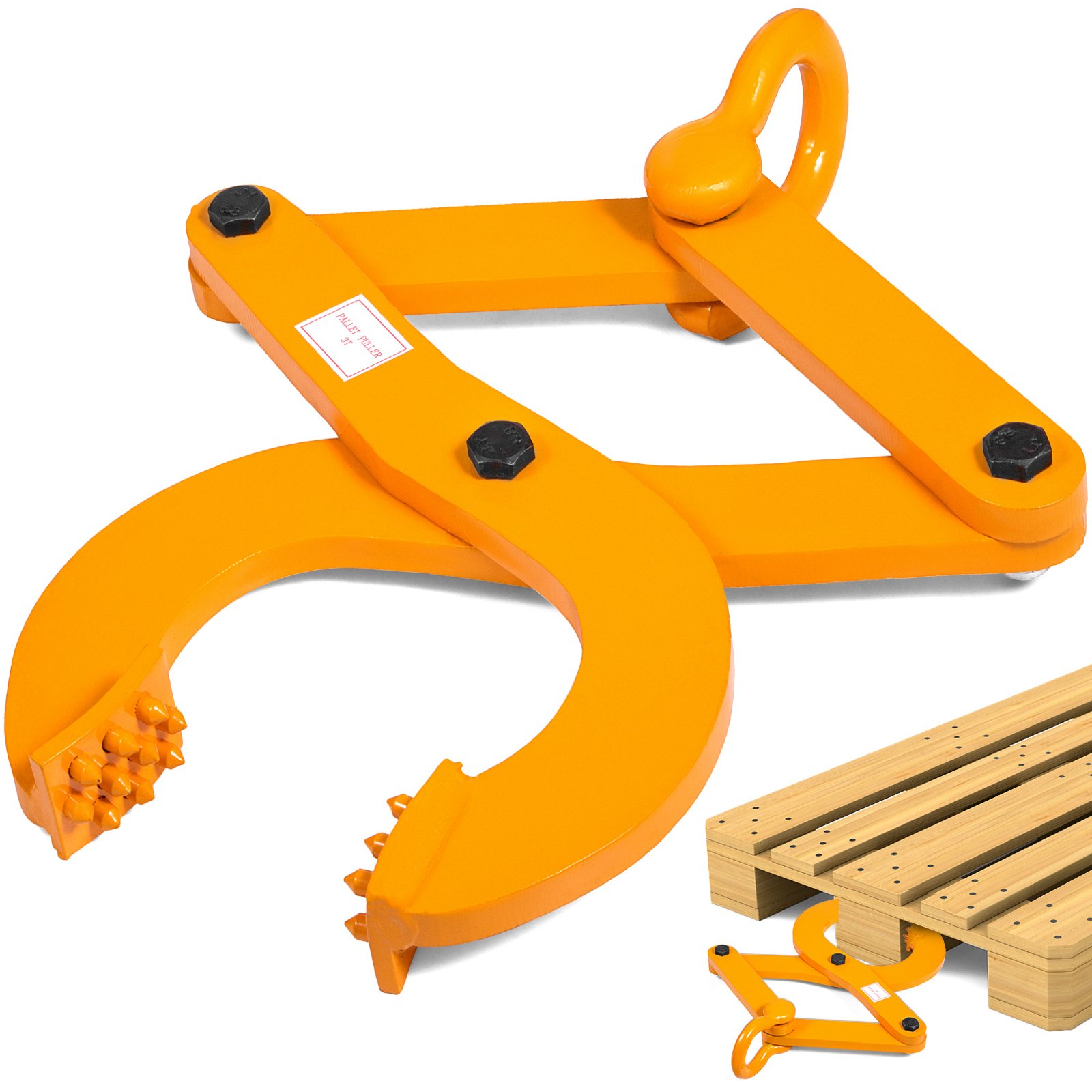 3t/6614lbs Pallet Puller Clamp Single Scissor Industrial Warehouse Forklift