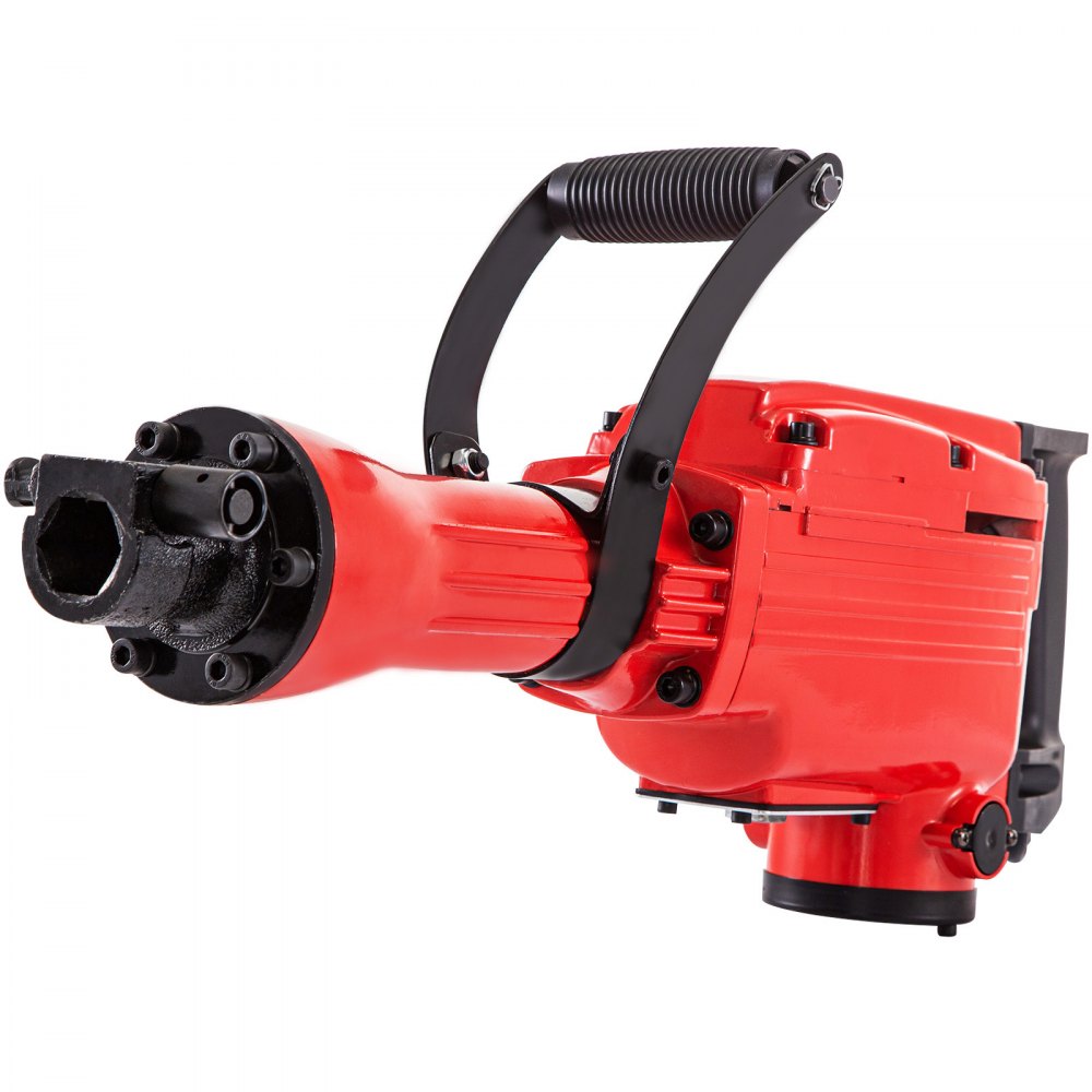 VEVOR Demolition Jack Hammer Jack Hammer Concrete Breaker 1200 BPM Heavy Duty Electric Jack Hammer 3 Chisel Bit W/Gloves & 360° Swiveling Front Handle for Trenching, Chipping, Breaking Holes