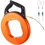 Vevor Fish Tape Wire Puller 0.18" X 200' Fiberglass Cable Tie Wire Pulling Tool