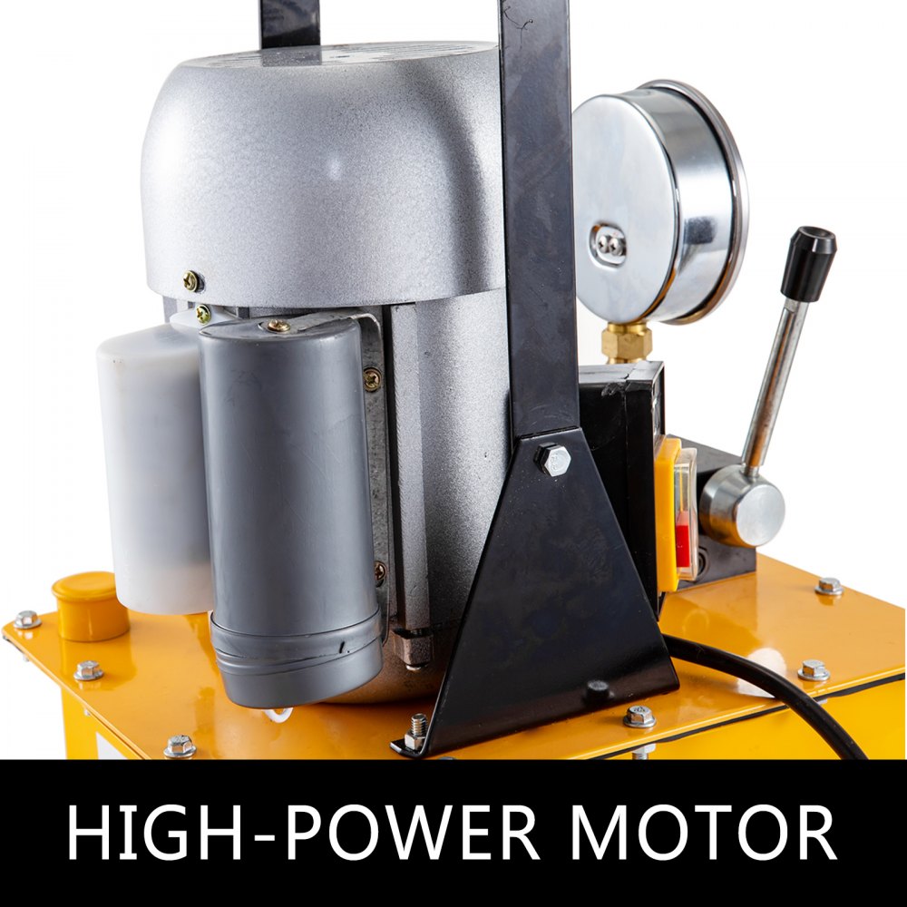 VEVOR Pompe Hydraulique Électrique Double Action Vanne Manuelle Pompe  Hydraulique 10000 PSI Unité Électrique Hydraulique pour Usage Domestique et  Commercial (Double Effet)