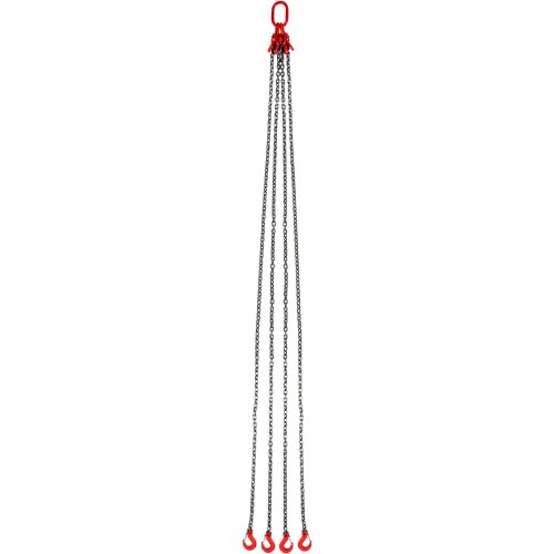 Lift Welded Chain Sling 10Ft 4 Way X 5/16 Inch Alloy Steel 11000lbs 5 Ton for Chains Lifting Lift Welded Chain Sling 10Ft 4 Way X 5/16 Inch Alloy Steel 11000lbs 5 Ton for Chains Lifting