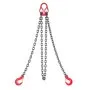 VEVOR kjettingslynge, 8 mm x 3 m løftekjettinger med 2 gripekroker, kraftig løfteslynge i G80-legert stål, 3,17 tonns kapasitet, justerbare motorkjettingtaljeløftere for lastsikkerhetstauing