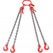VEVOR Transport Binder Chain, 7100lbs Working Load Limit, 3/8''x20' G80 Tow  Chain Tie Down with Grab Hooks, DOT Certified, Galvanized Coating Manganese  Steel for Dock Factory Construction Site, 2 Pack