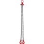 VEVOR 9.5mm x 182.9cm Chain Sling 2 Legs G80 Lifting Chain with Grab Hooks 4989.5 kg