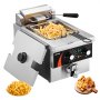 Commercial Electric Deep Fryer Countertop Deep Fryer 1750W 9Qt /8.5 L