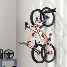 VEVOR Bike Storage Rack Wall Mount Garage Bike Holder Hanger for 2 Bicycles