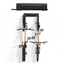 VEVOR Bike Storage Rack Wall Mount Garage Bike Holder Hanger for 2 Bicycles