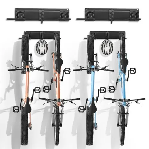 Monkey Bars Garage Bike Rack 2.0 - Stores 4 Bikes - Heavy Duty Garage Bike Storage