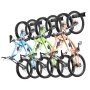 VEVOR Bike Storage Rack, 6 Bike Racks and 5 Helmets Hooks, Wall Mount Bike Storage Hanger, Home & Garage Organizer, Customizable for Various Bike Sizes, Adjustable Holder, Holds Up to 300 lbs, 85-inch