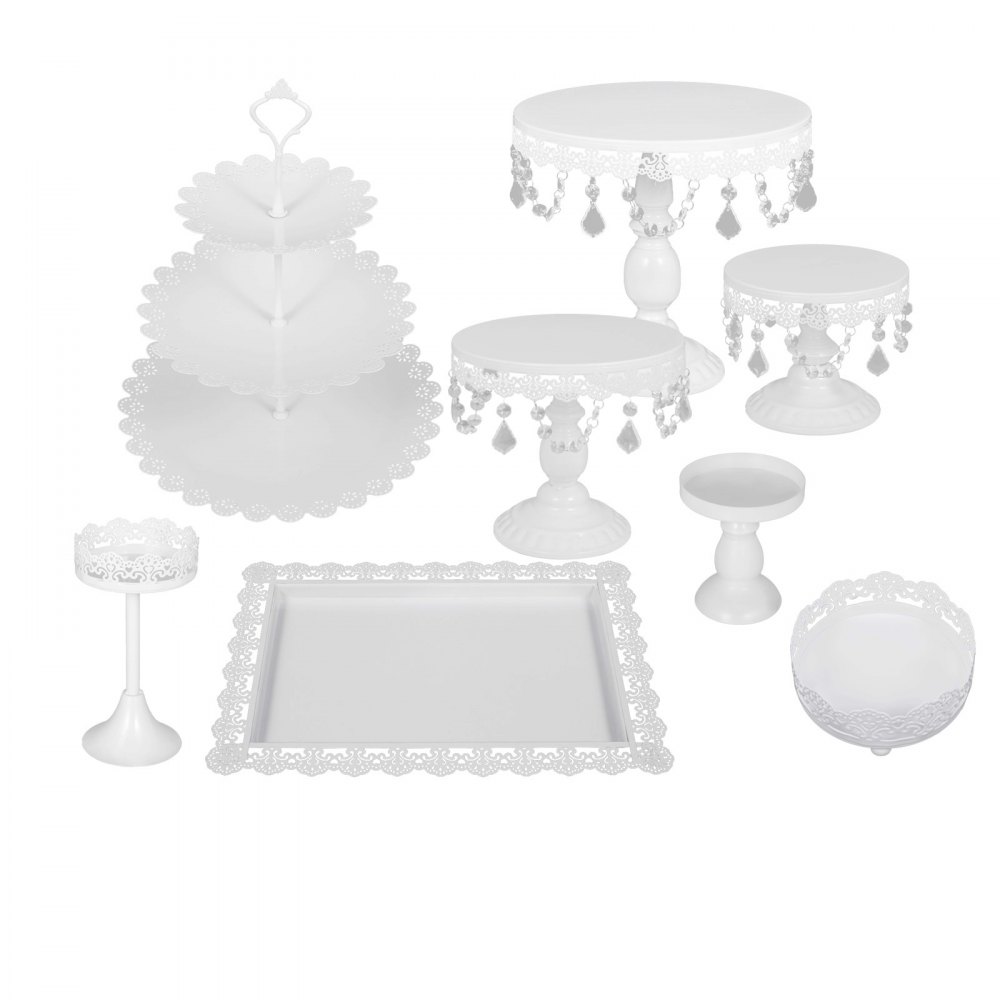 12 unidades/juego de soporte para tartas, estante redondo de hierro para bodas, decoración de torre para cupcakes