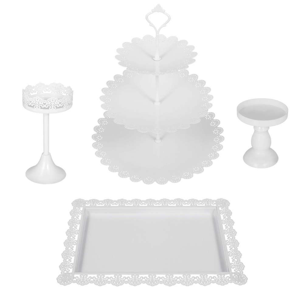 12 unidades/juego de soporte para tartas, estante redondo de hierro para bodas, decoración de torre para cupcakes