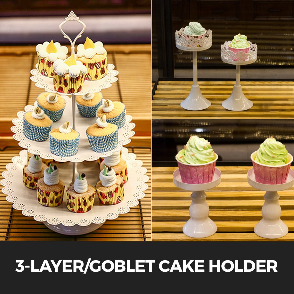 12 unidades/juego de soporte para tartas, estante redondo de hierro para bodas, decoración de torre para cupcakes