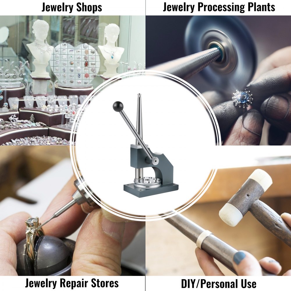 Vevor Jewelry Ring Stretcher Reducer Enlarger Machine Adjustment Sizer Tool 6-36
