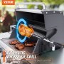 VEVOR Kit de rôtisserie universel pour grillades, barbecue électrique avec moteur 110 V 9 W, kit de grillade automatique en acier inoxydable, tige à broche hexagonale robuste de 81,3 cm/99,1 cm, accessoire de gril d'une capacité de 11 kg.