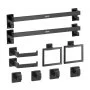 VEVOR Matte Black Bathroom Hardware Set, 10-Piece Bathroom Accessories Set, 2 Stainless Steel 24-in Towel Bars, 2 Towel Racks, 4 Robe Towel Hooks, 2 Toilet Paper Holders for Bath Room, Wall Mounted