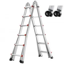 VEVOR Telescoping Ladder A Frame 20.5FT / 6230 mm Extension Multi-Function for Homework