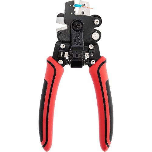 VEVOR Fiber Optic Stripper, 4 in 1 Wire Cutters Pliers, Three Hole Fiber Stripping Plier w/Wire Cutter for Stripping, Cutting and Cleaning, Applied in Electrical Work and Maintenance