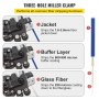 VEVOR Fiber Optic Stripper Wire Cutters Pliers 4-in-1 Fiber Stripping Pliers