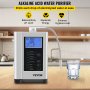 Ioniseur d'eau VEVOR, 7 réglages d'eau, système de filtration domestique acide alcalin avec écran tactile LCD 3,8", eau Kangen pH3,5-10,5 avec filtre remplaçable de 6000 L, jusqu'à -500 mV ORP