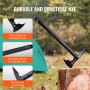 Survival Shovel Survival Axe 28-in-1 Camping Folding Shovels with Hatchet