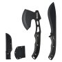 VEVOR Hunting Knife and Hatchet Axe Combo Set with Sheath, Fixed Blade Tactical Knife and Camping Axe, Stainless Steel Survival Knife and Camping Hatchet for Outdoor Survival Hunting Camping Adventure