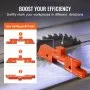 VEVOR router table setup bars with laser marking on all three sides, boosting efficiency and precision.