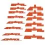VEVOR router table setup bars in various sizes and shapes, arranged in rows against a white background.